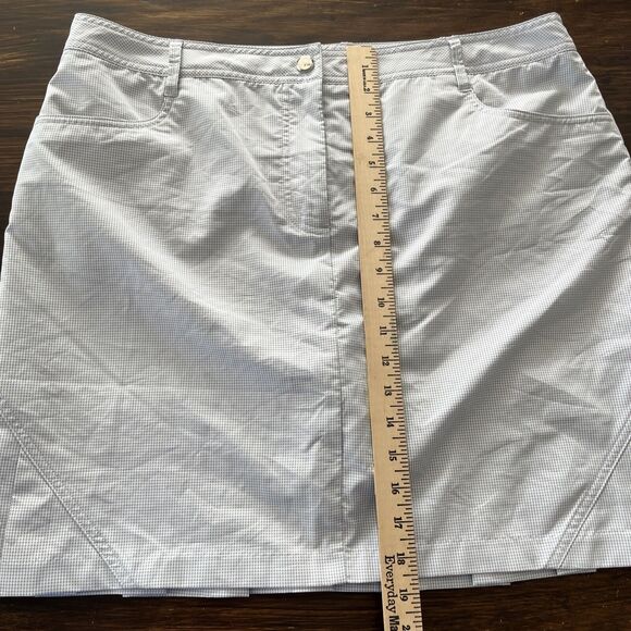 NVO Lanctot Golf Tennis Pickleball Skort Skirt Size 14 Checks Pleated 19” Length - Picture 9 of 12